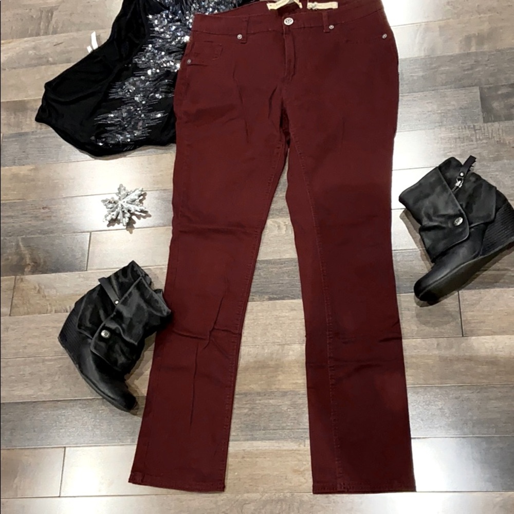 Maroon jeggings